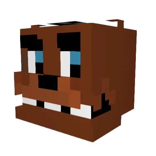 SoFloAutisimo Minecraft avatar head, 3D render