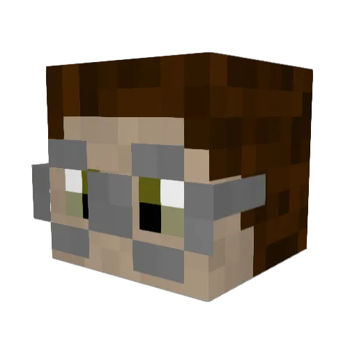 SoFly13 Minecraft avatar head, 3D render