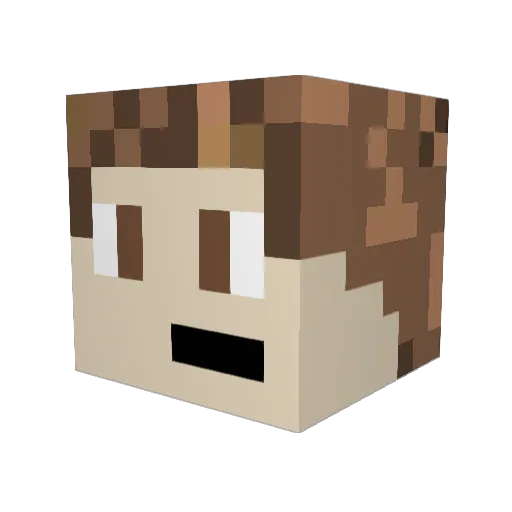 SoHo224 Minecraft avatar head, 3D render