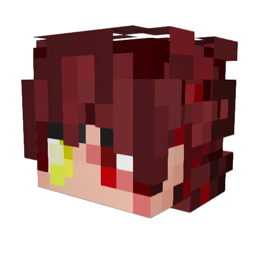 SoIaris Minecraft avatar head, 3D render