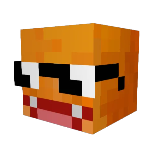 SoKORN Minecraft avatar head, 3D render