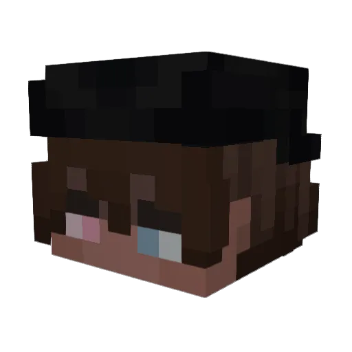 SoKip Minecraft avatar head, 3D render