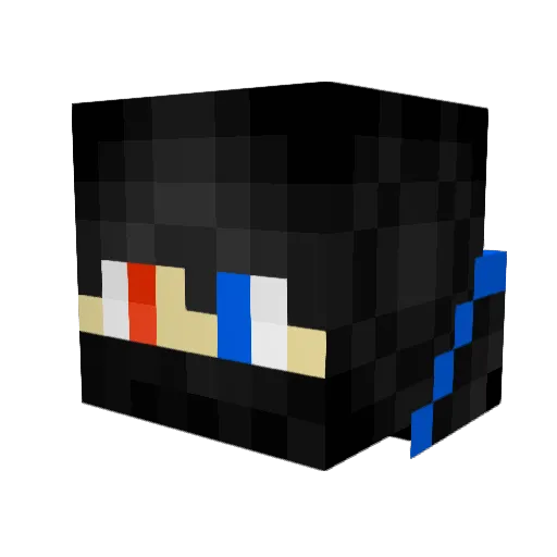 SoMoNGaming Minecraft avatar head, 3D render