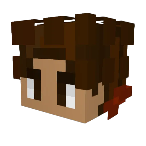 SoNomar Minecraft avatar head, 3D render