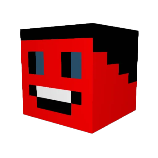 SoNyTiKe Minecraft avatar head, 3D render