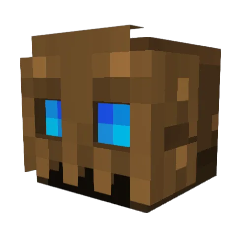 SoS111 Minecraft avatar head, 3D render