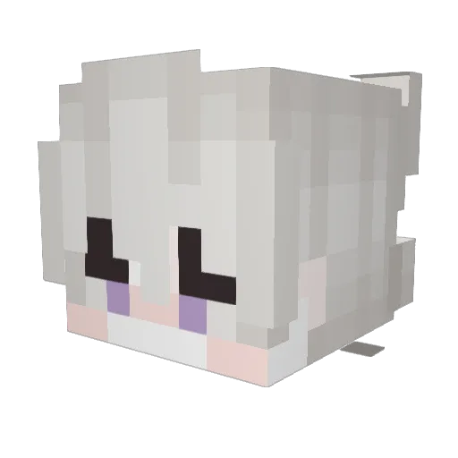 SoS_Rainex_ Minecraft avatar head, 3D render