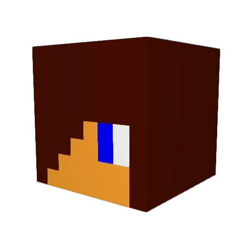 SoSeex Minecraft avatar head, 3D render