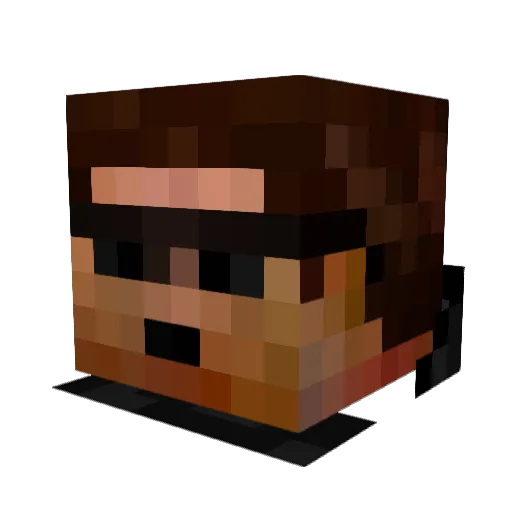 SoSnarfy Minecraft avatar head, 3D render