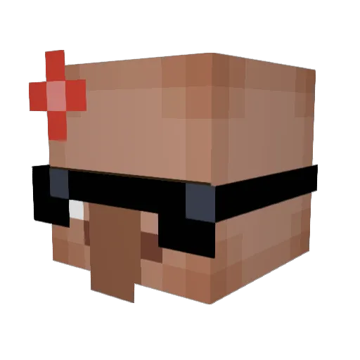 SoSo001 Minecraft avatar head, 3D render