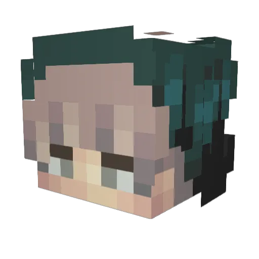 SoTotallyBrandon Minecraft avatar head, 3D render