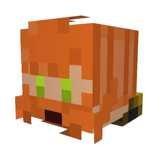 SoVaHax Minecraft avatar head, 3D render