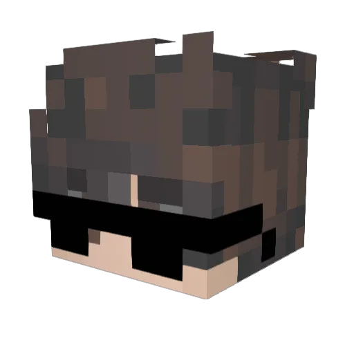 SoVa_Line Minecraft avatar head, 3D render