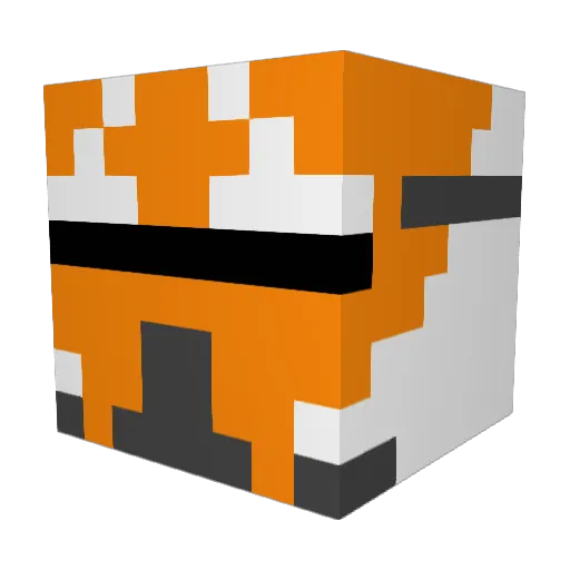 Soabk2 Minecraft avatar head, 3D render