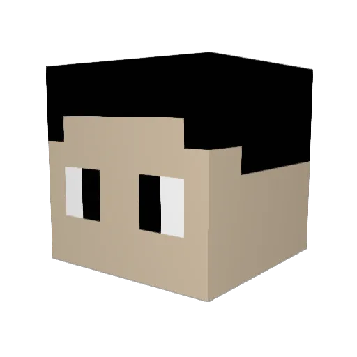 SoancaYT Minecraft avatar head, 3D render