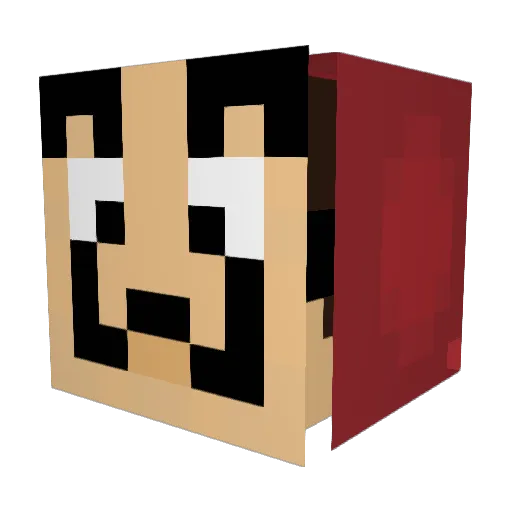 SoapGhost06 Minecraft avatar head, 3D render