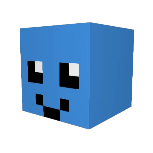 SoapV2 Minecraft avatar head, 3D render