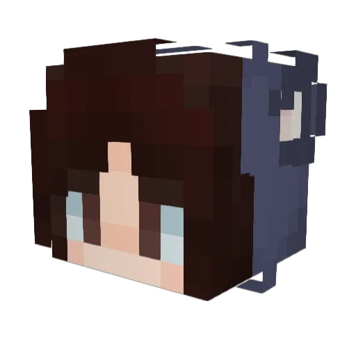 Soapao Minecraft avatar head, 3D render