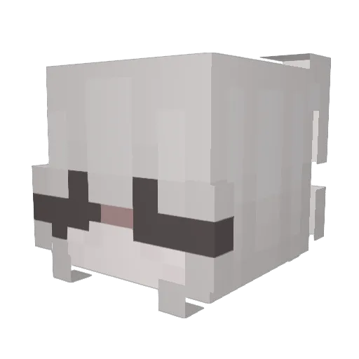 Soapening Minecraft avatar head, 3D render