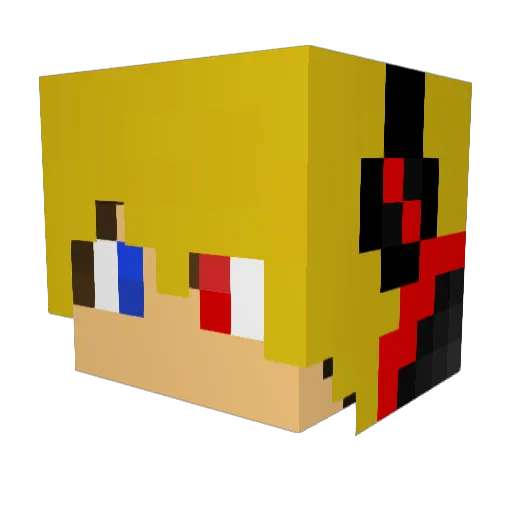 Soapezz Minecraft avatar head, 3D render
