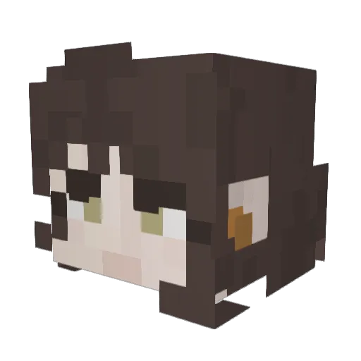 Soapility Minecraft avatar head, 3D render