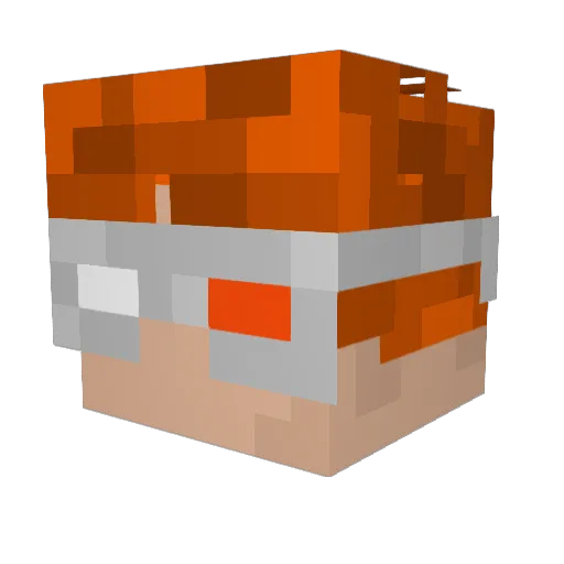 Soappao Minecraft avatar head, 3D render