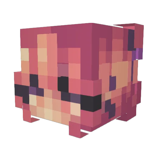 Soapsiee Minecraft avatar head, 3D render