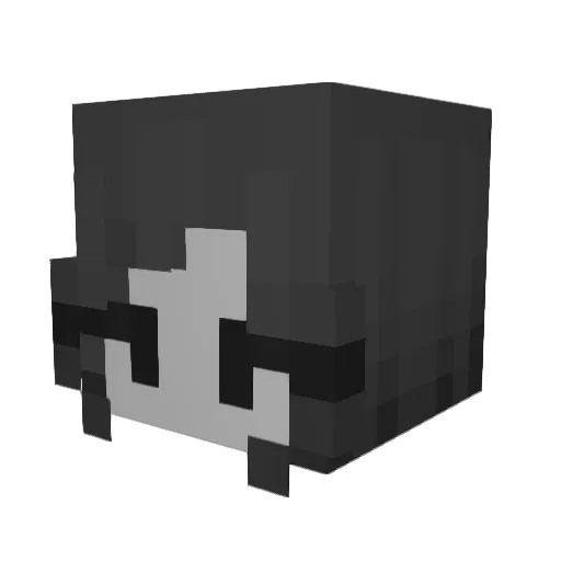 SoapyElephants Minecraft avatar head, 3D render