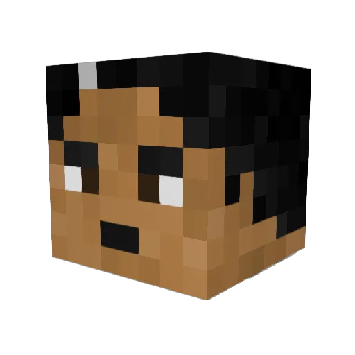 SoapyFruit Minecraft avatar head, 3D render