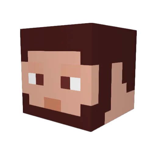SoapySmiley Minecraft avatar head, 3D render