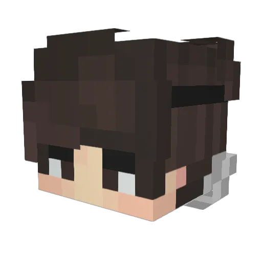 Soapypillow Minecraft avatar head, 3D render