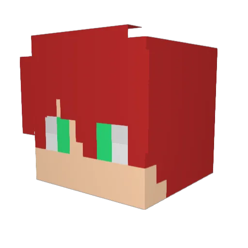 Soares_18 Minecraft avatar head, 3D render