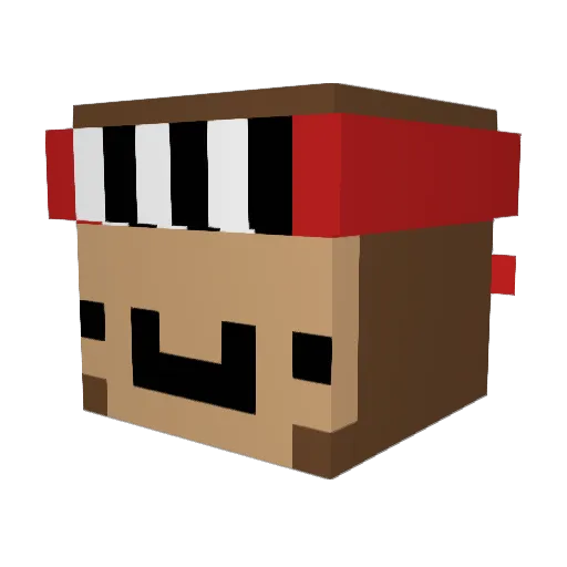 SoaringGGK Minecraft avatar head, 3D render