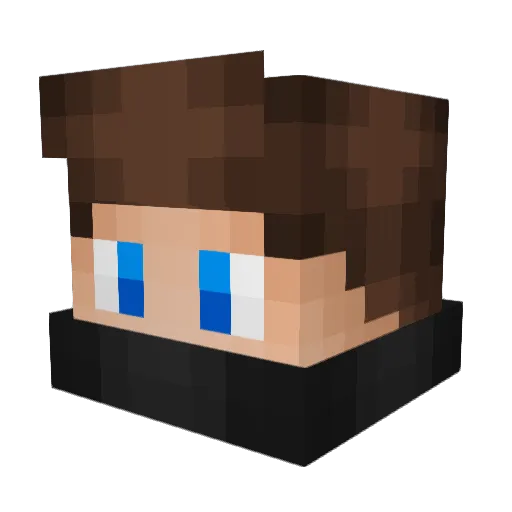 Soatrex Minecraft avatar head, 3D render