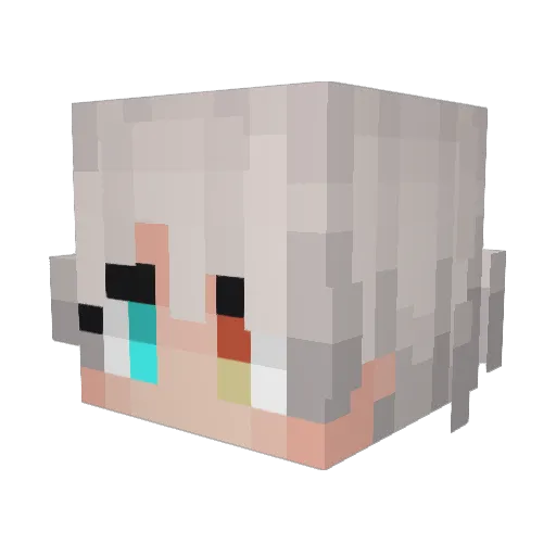 Soba_VT Minecraft avatar head, 3D render