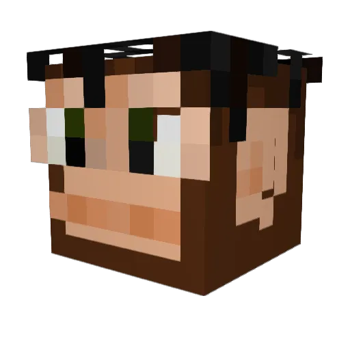 Sobanana_ Minecraft avatar head, 3D render