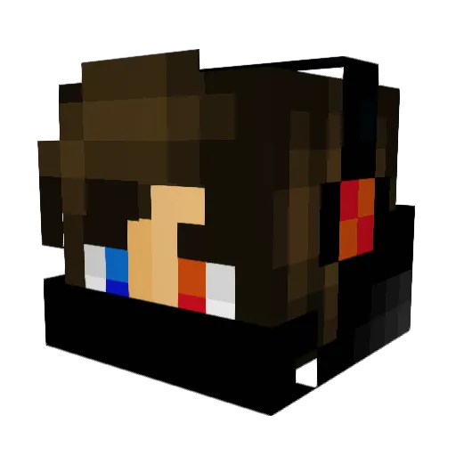 SoberIrishman Minecraft avatar head, 3D render