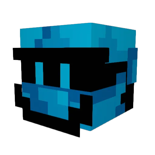 SoberSpork Minecraft avatar head, 3D render