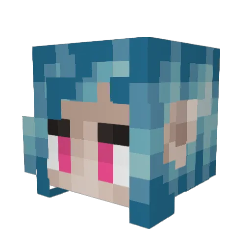 Sobido Minecraft avatar head, 3D render