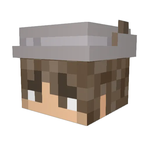 Sobitz Minecraft avatar head, 3D render