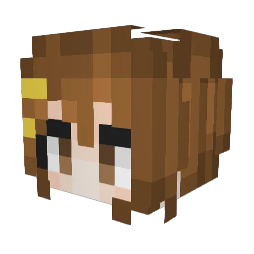 Sobka132 Minecraft avatar head, 3D render