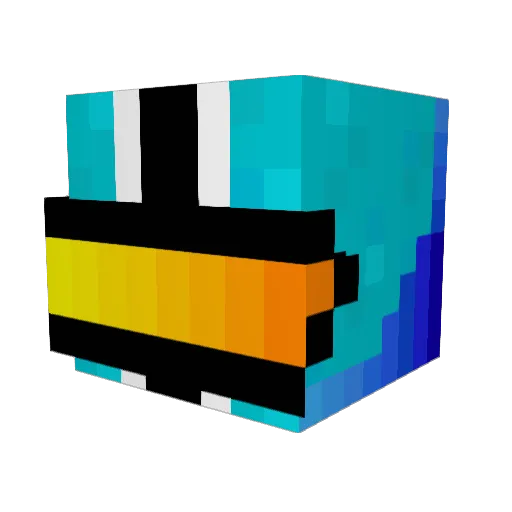 Socca_ Minecraft avatar head, 3D render