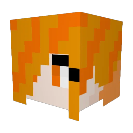 SoccerGrl06 Minecraft avatar head, 3D render