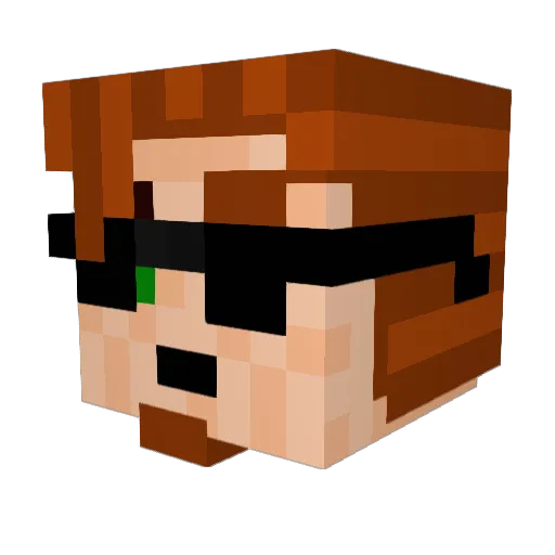 SoccerMom316 Minecraft avatar head, 3D render