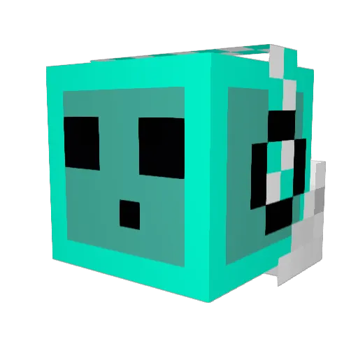SoccerPro2013 Minecraft avatar head, 3D render