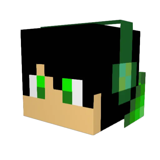 Soccerbros Minecraft avatar head, 3D render