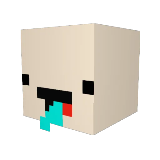 Soccerpro127 Minecraft avatar head, 3D render