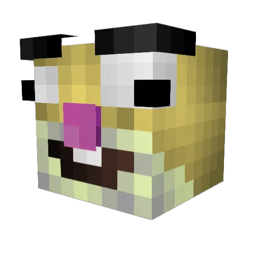 Soccersid13 Minecraft avatar head, 3D render