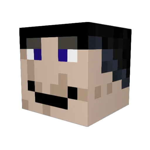 SochizZ Minecraft avatar head, 3D render