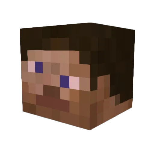 Sochly Minecraft avatar head, 3D render